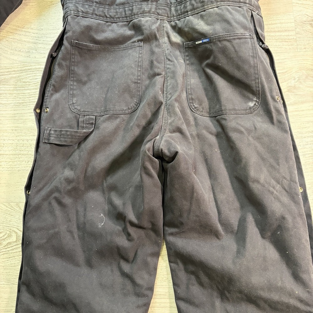 Walls Workwear Insulated Coveralls Black Sz  Large Short Chest 42-44 Quilt Lined - Picture 10 of 14